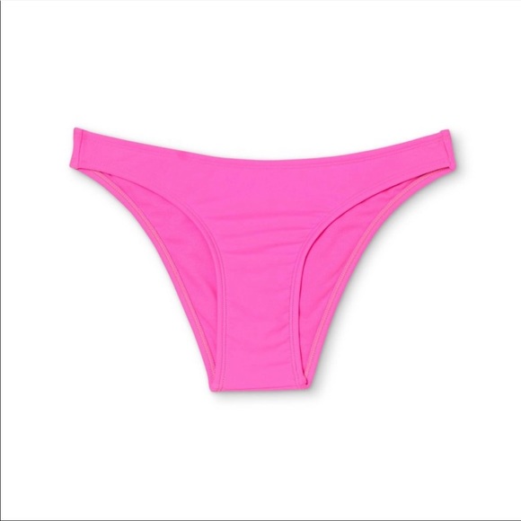 TARGET XHILARATION Pink Bikini Swim Bottoms Low-Rise Extra-Cheeky Lightweight L - Picture 10 of 16